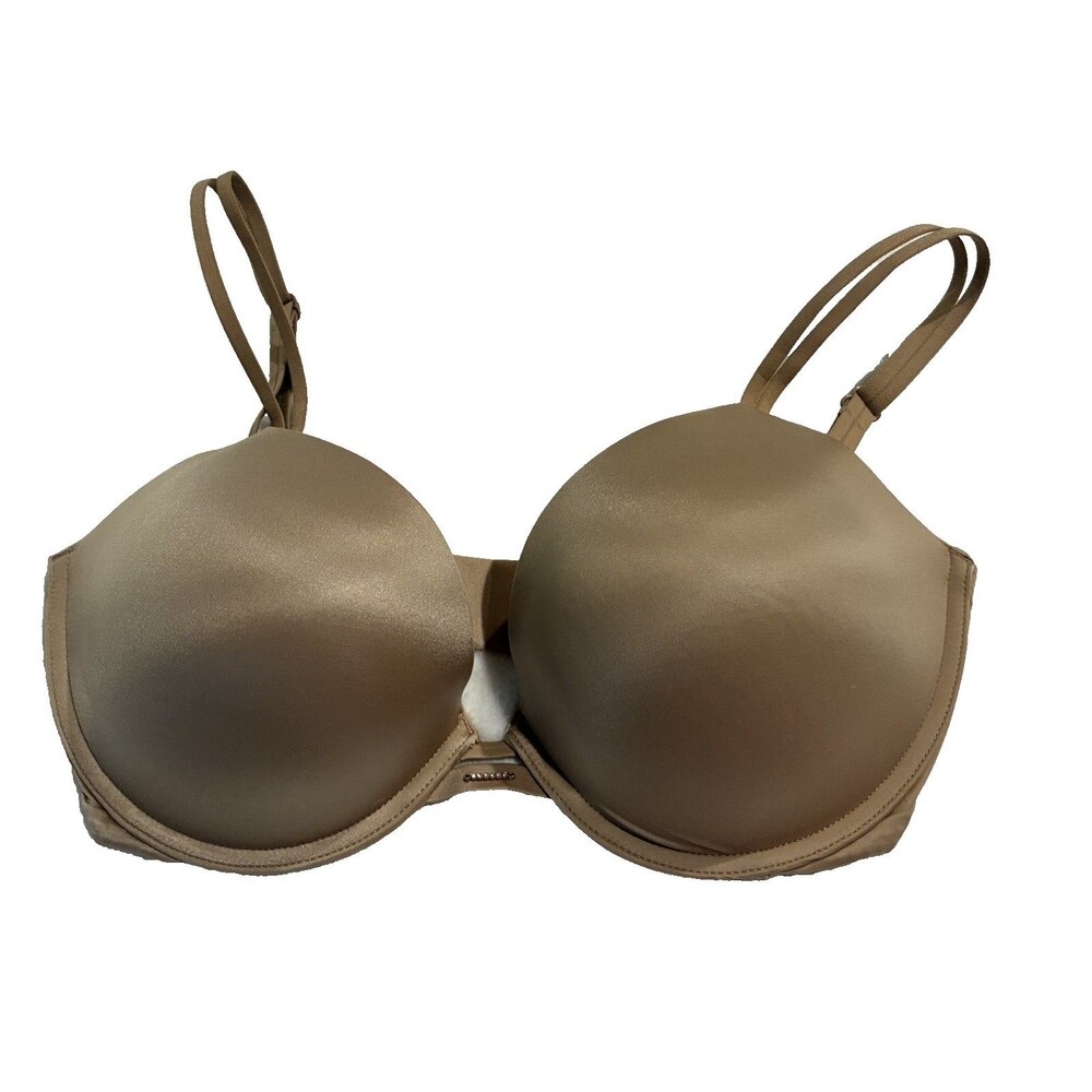 Victoria's Secret Very Sexy Push-Up Bra Beige Toffee Rhinestone 34DDD (F) F75